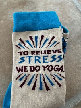 Women's Primitives by Kathy Novelty Yoga/Wine Funny Crew Socks - fits size 6-11